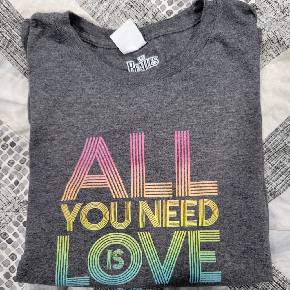 NWOT - The Beatles All You Need Is Love Women's Tee